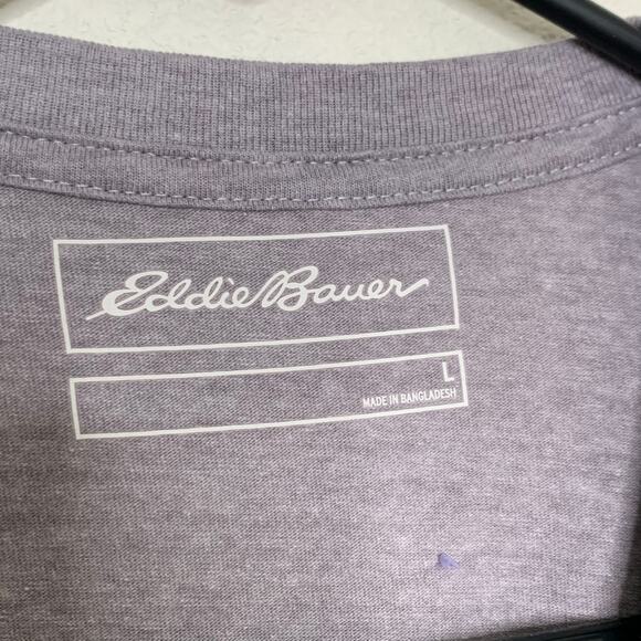 EDDIE BAUER Nothing Adventured Nothing Gained Bear Graphic T-Shirt Grey Size L - Picture 5 of 10